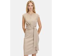 Jerseykleid CARTOON "Cartoon Jerseykleid mit Lurexfaden", Damen, Gr. 34, Normalgrößen, nature, silber, Obermaterial: 76% Baumwolle, 15% Polyester, 9% Polyester metallisiert., modisch, figurbetont kurz