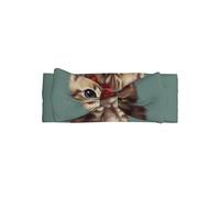 Cartoon-Kätzchen-gemustertes Schleifen-Stirnband, Baby-Haar-Accessoire, geeignet für Babys im Alter von 0-6 Monaten oder für den täglichen Gebrauch