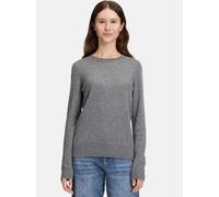 Strickpullover CARTOON "Cartoon Damen Kaschmir-Pullover mit Rundhalsausschnitt", Damen, Gr. 42, grau (grau melange), Feinstrick, Obermaterial: 100% Kaschmir., klassisch, straight fit lang, Rundhals, P