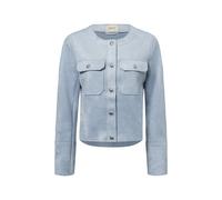 Jackenblazer CARTOON "Cartoon Casual-Jacke mit Taschen", Damen, Gr. 44, blau (blau blizzard), Obermaterial: 90% Polyester, 10% Elasthan., modisch, gerade normal, Rundhals, Langarm, Blazer, Taschen (67