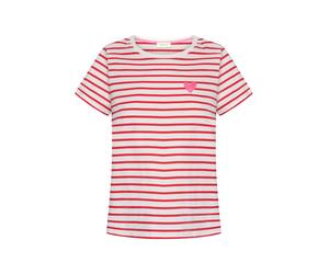 CARTOON - Kurzarm-Shirt rot/weiß - Gr. - 40
