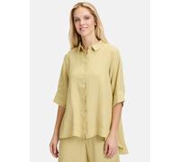 Kurzarmbluse CARTOON "Cartoon Leinenbluse mit Kragen", Damen, Gr. 40, grün (weeping willow), Obermaterial: 100% Leinen., casual, lässig geschnitten normal, Blusen (88900969-40) weeping willow