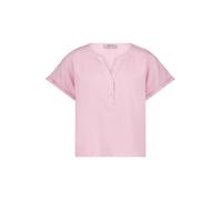 Kurzarmbluse CARTOON "Damen mit Ärmelaufschlag", Damen, Gr. 38, fragrant lila, Obermaterial: 55% Leinen, 45% Viskose, lässig geschnitten normal, Rundhals, Blusen (95123940-38) fragrant lila