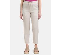 Leinenhose CARTOON "Cartoon Leinenhose mit Tunnelzug", Damen, Gr. 42, Normalgrößen, beige (nature, cream), Obermaterial: 100% Leinen., casual, lässig geschnitten lang, Hosen, Material (94335163-42) na