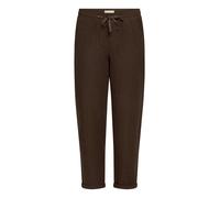 Cartoon Leinenhose Damen unifarben – 55% Leinen/45% Viskose – Dunkelbraun Gr. 44