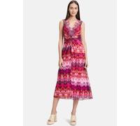 Cartoon Midikleid Damen mehrfarbig, 34