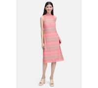 Midikleid CARTOON "Cartoon Midikleid mit Stehkragen", Damen, Gr. 34, Normalgrößen, rosa (rosa, taupe), Obermaterial: 95% Polyester, 5% Polyester metallisiert. Futter: 95% Viskose, 5% Elasthan., modisc