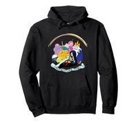 Cartoon Network Adventure Time Group Pullover Hoodie, Unisex für Erwachsene, Schwarz, XL