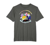 Cartoon Network Adventure Time Group T-Shirt, Schwarz, S, Halbarm, Unisex, Cartoon T-Shirt