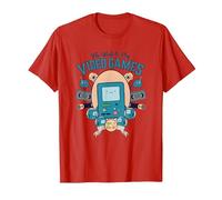 Cartoon Network Adventure Time Video Games T-Shirt, Herren, Rot, L