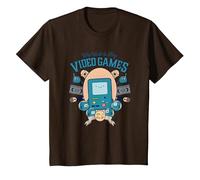 Cartoon Network Adventure Time Video Games T-Shirt, Kinder, Braun, 128