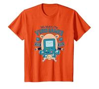 Cartoon Network Adventure Time Video Games T-Shirt, Kinder, Orange, 128