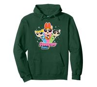 Cartoon Network The Powerpuff Girls Logo With Snowflakes Pullover Hoodie