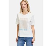 Cartoon Printshirt Damen weiß, 34