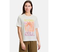 Cartoon Printshirt Damen weiß, 36