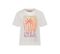 Cartoon Printshirt Damen weiß, 44