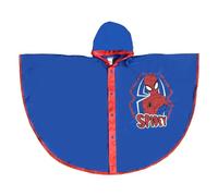 CARTOON Regenmantel Spiderman Marvel Regenjacke Kinder Regenponcho mit Kapuze und Knopfverschluss, rot, Einheitsgröße