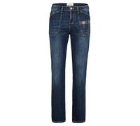 Regular-fit-Jeans CARTOON "Cartoon Damen Regular Fit-Jeans mit Strass", Damen, Gr. 36, Normalgrößen, blau (dunkelblau denim), Obermaterial: 94% Baumwolle, 5% Polyester, 1% Elasthan., modisch, relaxed