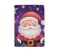 Cartoon-Reisepasshülle mit Kreditkartenfächern für Damen, Weihnachtsmann Weihnachten