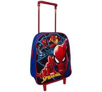 CARTOON Rucksack mit Trolley Schultasche Kindergarten Rucksack 28 cm mit Rollen und ausziehbarem Griff, Spiderman., sportlich