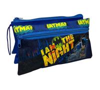 CARTOON Schüleretui mit 3 Fächern, mit mehreren Fächern, Schreibwaren, Organizer, Stifteköcher, Batman, Taschen-Organizer