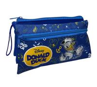 CARTOON Schüleretui mit 3 Fächern, mit mehreren Fächern, Schreibwaren, Organizer, Stifteköcher, Donald, Taschen-Organizer