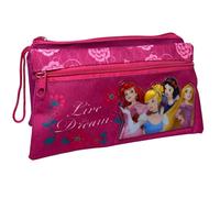 CARTOON Schüleretui mit 3 Fächern, mit mehreren Fächern, Schreibwaren, Organizer, Stifteköcher, prinzessinnen, 22 x 13,5 x 2 cm, Taschen-Organizer