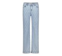 Stretch-Jeans CARTOON "Damen mit Strass", Damen, Gr. 38, Normalgrößen, light blau denim, Obermaterial: 65% Baumwolle, 28% Polyester, 6% Viskose, 1% Elasthan, straight fit, Jeans, Topseller (30378446-3