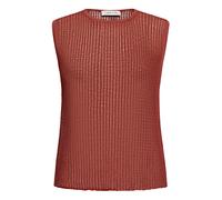 Stricktop CARTOON "Damen mit Rundhalsausschnitt", Damen, Gr. 38, rust braun, Obermaterial: 58% Polyacryl, 26% Lyocell, 16% Leinen, lässig geschnitten normal, Rundhals, Tops Stricktop (29932868-38) rus