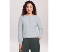 Strickjacke CARTOON "Damen mit Rundhalsausschnitt", Damen, Gr. 34, grau, Obermaterial: 85% Polyamid, 15% Polyester, normal normal, Rundhals, Strickjacken Strickjacke (34707125-34) grau