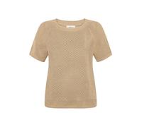 Cartoon Damen Strickpullover mit Rundhalsausschnitt 36, Beige/Gold
