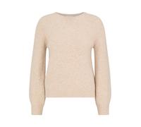 Cartoon Strickpullover Damen mit Rundhalsausschnitt figurumspielend Beige Gr. 44