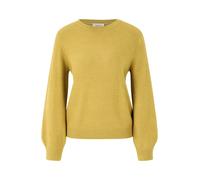 Strickpullover CARTOON "Damen mit Rundhalsausschnitt", Damen, Gr. 44, gold (burnished gold), Obermaterial: 60% Polyacryl, 30% Polyamid, 8% Wolle, 2% Elasthan, figurumspielend normal, Rundhals, Pullove