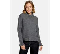 Strickpullover CARTOON "Damen mit Stehkragen", Damen, Gr. 34, grau, Obermaterial: 57% Polyester, 17% Polyacryl, 16% Baumwolle, 6% Elasthan, 4% Wolle, figurumspielend normal, Rundhals, Pullover Strickp