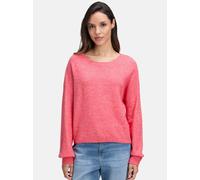 Strickpullover CARTOON "Damen Strickpullover mit Rundhalsausschnitt", Damen, Gr. 34, rot (bright rot melange), Obermaterial: 54% Polyacryl, 32% Polyester, 10% Wolle, 4% Elasthan., oversize normal, Run