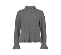 Strickpullover CARTOON "Damen mit Stehkragen", Damen, Gr. 40, grau, Obermaterial: 57% Polyester, 17% Polyacryl, 16% Baumwolle, 6% Elasthan, 4% Wolle, figurumspielend normal, Rundhals, Pullover Strickp
