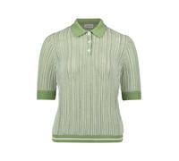 Kurzarmshirt CARTOON "Damen mit Kragen", Damen, Gr. 44, khaki, weiß, Obermaterial: 100% Baumwolle, regular fit normal, Shirts (90688258-44) khaki, weiß