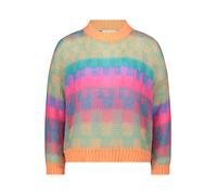 Strickpullover CARTOON "Damen mit Rundhalsausschnitt", Damen, Gr. 44, orange, pink, Obermaterial: 40% Polyacryl, 30% Polyamid, 30% Mohair, oversize normal, Rundhals, Pullover Strickpullover (62527952-