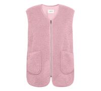 Fellweste CARTOON "Damen mit aufgesetzten Taschen", Damen, Gr. 36, rosa (light mauve), Obermaterial: 100% Polyester, figurumspielend normal, V-Ausschnitt, Westen (82586625-36) light mauve