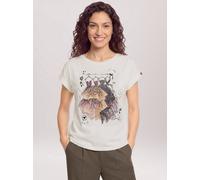 Cartoon T-Shirt Damen Baumwolle weiß, 46