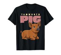 Cartoon Tamworth Pig Bauernhof Tierliebhaber niedliche Schweine T-Shirt