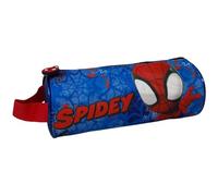 CARTOON Tombolino Federmäppchen, rund, mit Griff, für Schule, Schreibwaren, Organizer, Stifteköcher, spidey, 23 x 8 x 8 cm