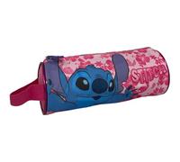 CARTOON Tombolino Federmäppchen, rund, mit Griff, für Schule, Schreibwaren, Organizer, Stifteköcher, Stitch Rosa, 23 x 8 x 8 cm, Taschen-Organizer