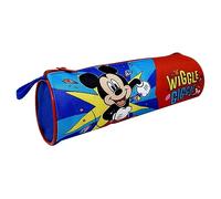CARTOON Tombolino Federmäppchen rund Schule Schule Schreibwaren Organizer Stifthalter Bleistifte Farben, blau, 22 x 8 x 8 cm, Mickey (2)