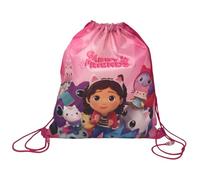 CARTOON Turnbeutel mit Seilgurten und Kordelzugverschluss Tasche 40 x 35 cm Kinderzubehör, Gabby's Dollhouse, 40 x 35 cm, Casual
