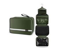 Carttiya Kulturbeutel zum Aufhängen, Kulturbeutel Herren Damen, Kosmetiktasche Groß Waschtasche Reise Waschbeutel Cosmetic Bag Makeup Tasche Kulturtaschen Toilettentasche mit Haken (Dunkelgrün)
