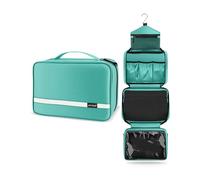Carttiya Kulturbeutel zum Aufhängen, Kulturbeutel Herren Damen, Kosmetiktasche Groß Waschtasche Reise Waschbeutel Cosmetic Bag Makeup Tasche Kulturtaschen Toilettentasche mit Haken (Hellblau)