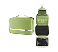 Carttiya Kulturbeutel zum Aufhängen, Kulturbeutel Herren Damen, Kosmetiktasche Groß Waschtasche Reise Waschbeutel Cosmetic Bag Makeup Tasche Kulturtaschen Toilettentasche mit Haken (Hellgrün)