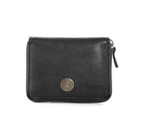 Cas8 Geldbörse klein MIA - Portmonnaie für Damen mit RFID-Schutz, Robustes Leder, Börse mit Reißverschluss, Kartenportmonee, klein und handlich für Jede Tasche geeignet (Graphite)