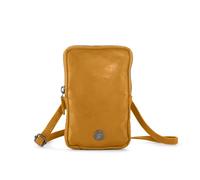 Cas8 LOLA Handytasche zum Umhängen, Smartphonetasche aus 100% Leder mit RFID-Schutz, Umhängetasche für Frauen, 6 Kartenfächer, verstellbarer & abnehmbarer Gurt, curry